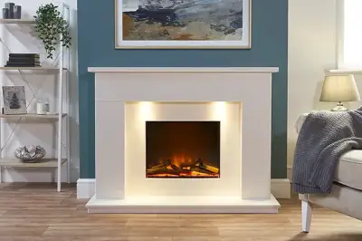Aurora Louisiana electric fireplace suite
