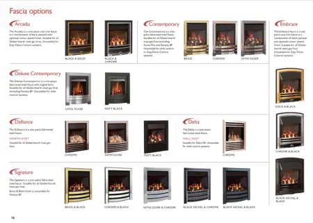 Click Here To Enlarge This Photo Of Global Arana Plus gas fire