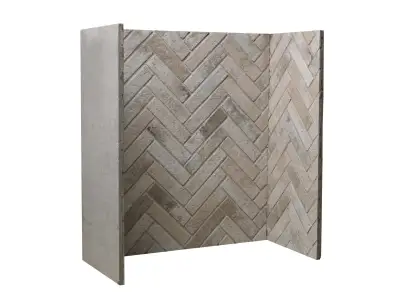 ICED GREY HERRINGBONE CHAMBER