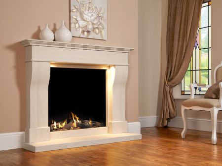 Click Here To Enlarge This Photo Of Da Vinci Illumia Slimline Suite - BF Gas Fire