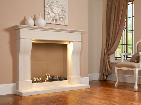 Click Here To Enlarge This Photo Of Da Vinci Illumia Slimline Suite - BF Gas Fire