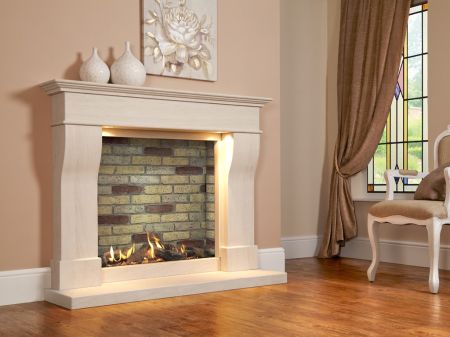 Click Here To Enlarge This Photo Of Da Vinci Illumia Slimline Suite - BF Gas Fire
